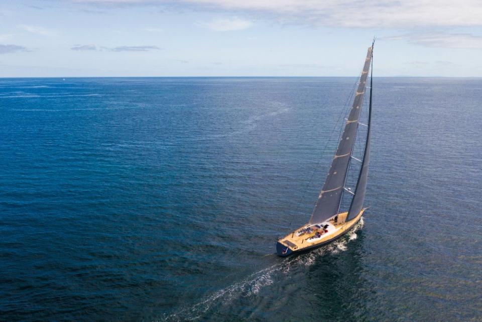 A stunning sailing yacht
