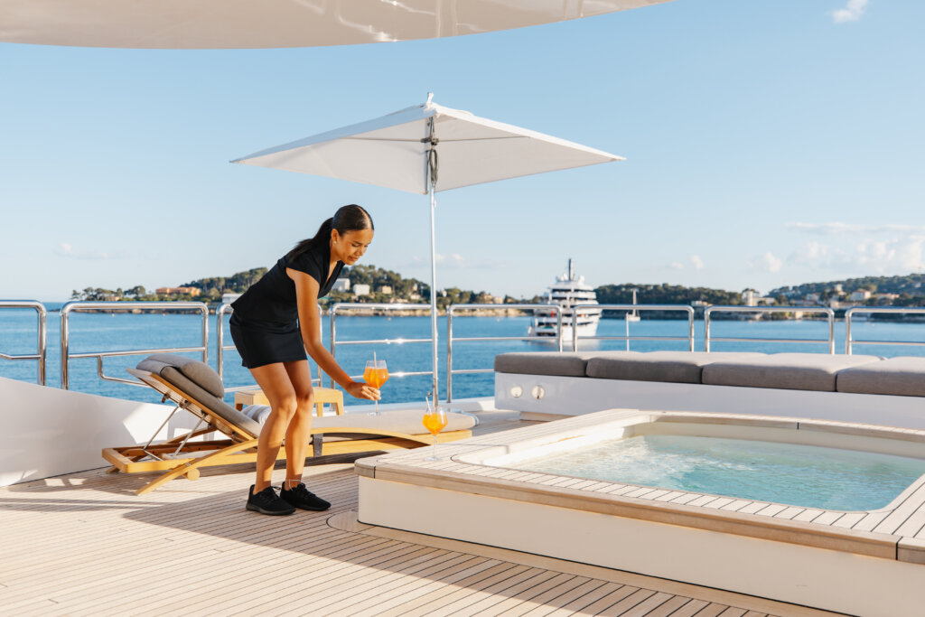 Alfa crew on sundeck